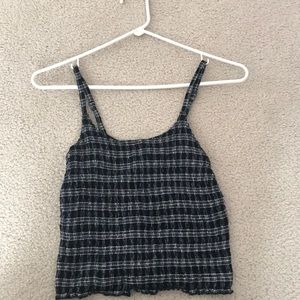 Hollister plaid crop top